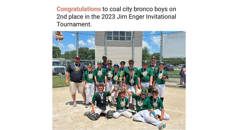 2023 Dwight Tournament 2nd place Bronco Team